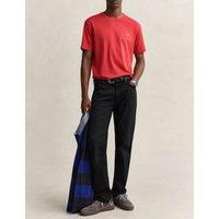 GANT Pure Cotton Embroidered Logo T-Shirt Red