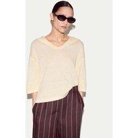 Jigsaw Pure Linen Sailor Jumper Cream