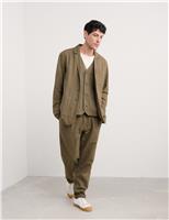 Seasalt Cornwall Linen Rich Revere Jacket Brown