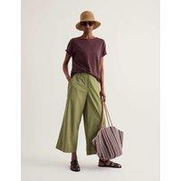 Seasalt Cornwall Pure Linen Jersey Boat Neck T-Shirt Brown