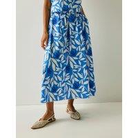 Regatta Galdana Pure Cotton Printed Midi Skirt Blue Mix