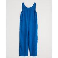 Seasalt Cornwall Pure Linen Sleeveless Jumpsuit Navy