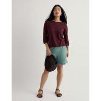 Seasalt Cornwall Cotton Rich Crew Neck Relaxed Jumper Brown