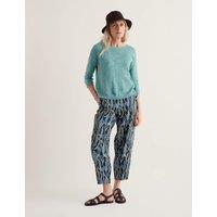 Seasalt Cornwall Cotton Rich Crew Neck Relaxed Jumper Teal