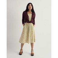 Seasalt Cornwall Pure Cotton Pointelle Cardigan Brown