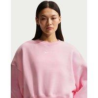 Nike Phoenix Fleece Crew Neck Sweatshirt Light Pink