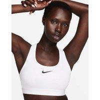 Nike Swoosh Medium Support Sports Bra White/Black