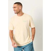 FatFace Pure Cotton Surf Back Graphic T-Shirt Natural Mix