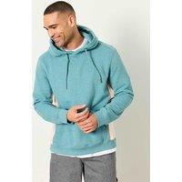FatFace Pure Cotton Colour Block Hoodie Teal