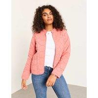 FatFace Pure Cotton Quilted Jacket Pink