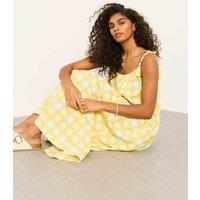 FatFace Bea Linen Rich Sun Print Maxi Dress Yellow Mix