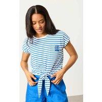 FatFace Pure Cotton Striped T-Shirt Blue Mix