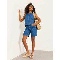 FatFace Pure Cotton Denim Bermuda Shorts Denim