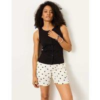 FatFace Cotton Rich Ribbed Vest Black