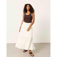 FatFace Cotton Rich Ribbed Scoop Neck Vest Brown Mix