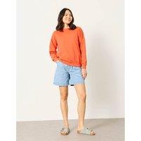 FatFace Pure Cotton Crew Neck Sweatshirt Orange