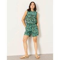 FatFace Floral Shorts Teal Mix