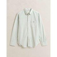 GANT Regular Fit Poplin Striped Oxford Shirt Green Mix