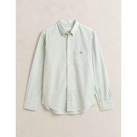GANT Regular Fit Poplin Striped Oxford Shirt Green Mix