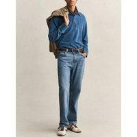 GANT Pure Cotton Rugby Shirt Indigo