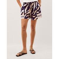 Monsoon Printed Shorts Navy
