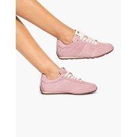 Kurt Geiger Suede Lace Up Trainers Pink