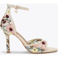 Kurt Geiger Floral Buckle Stiletto Heel Sandals Multi