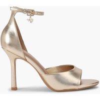 Kurt Geiger Metallic Ankle Strap Stiletto Heels Gold