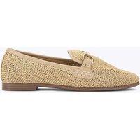 Kurt Geiger Woven Flat Loafers Beige