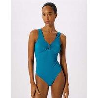 Whistles Textured Ring Detail Swimsuit Teal