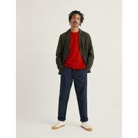 Seasalt Cornwall Tapered Fit Pure Cotton Lightweight Trousers Navy