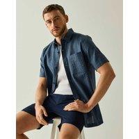 Regatta Camilo Relaxed Fit Pure Cotton Oxford Shirt Navy