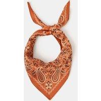 ACCESSORIZE Paisley Square Scarf Brown
