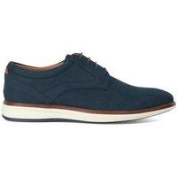 Dune London Leather Lace Up Hybrid Shoe Navy