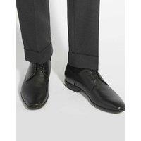 Dune London Leather Derby Shoes Black