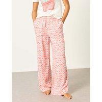 FatFace Fish Print Pyjama Bottoms Pink Mix