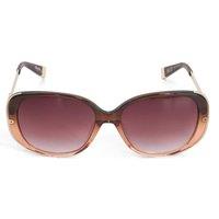 Dune London Oversized Square Sunglasses Burgundy