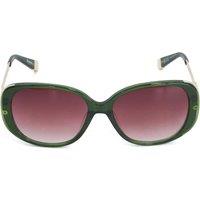 Dune London Oversized Square Sunglasses Green
