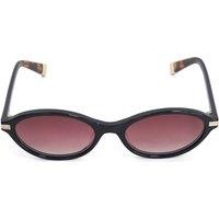 Dune London Acetate Oval Sunglasses Black