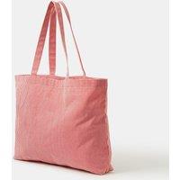 ACCESSORIZE Pure Cotton Striped Cherry Tote Bag Red