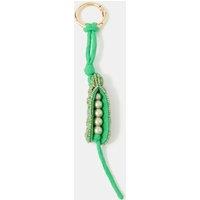 ACCESSORIZE Peas In A Pod Beaded Bag Charm Green