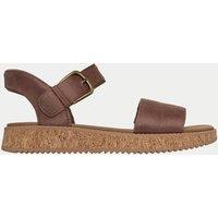 Skechers BOBS Sun Vibe Be Corky Flatform Sandals Chocolate