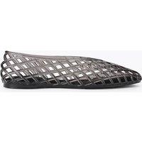 Kurt Geiger Flat Square Toe Jelly Ballet Pumps Black