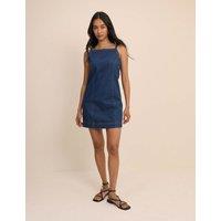 Nobody's Child Denim Square Neck Mini Shift Dress Denim