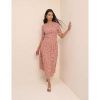 Nobody's Child Pure Cotton Checked Midaxi Smock Dress Multi