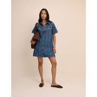 Nobody's Child Denim Mini Shirt Dress Denim