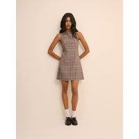 Nobody's Child Checked Mini Skater Dress Multi
