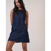 Nobody's Child Denim Button Detail Mini Slip Dress Denim