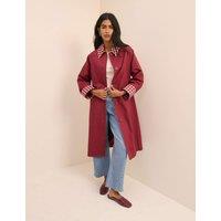 Nobody's Child Pure Cotton Longline Car Coat Burgundy