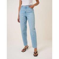 Nobody's Child High Waisted Barrel Jeans Blue